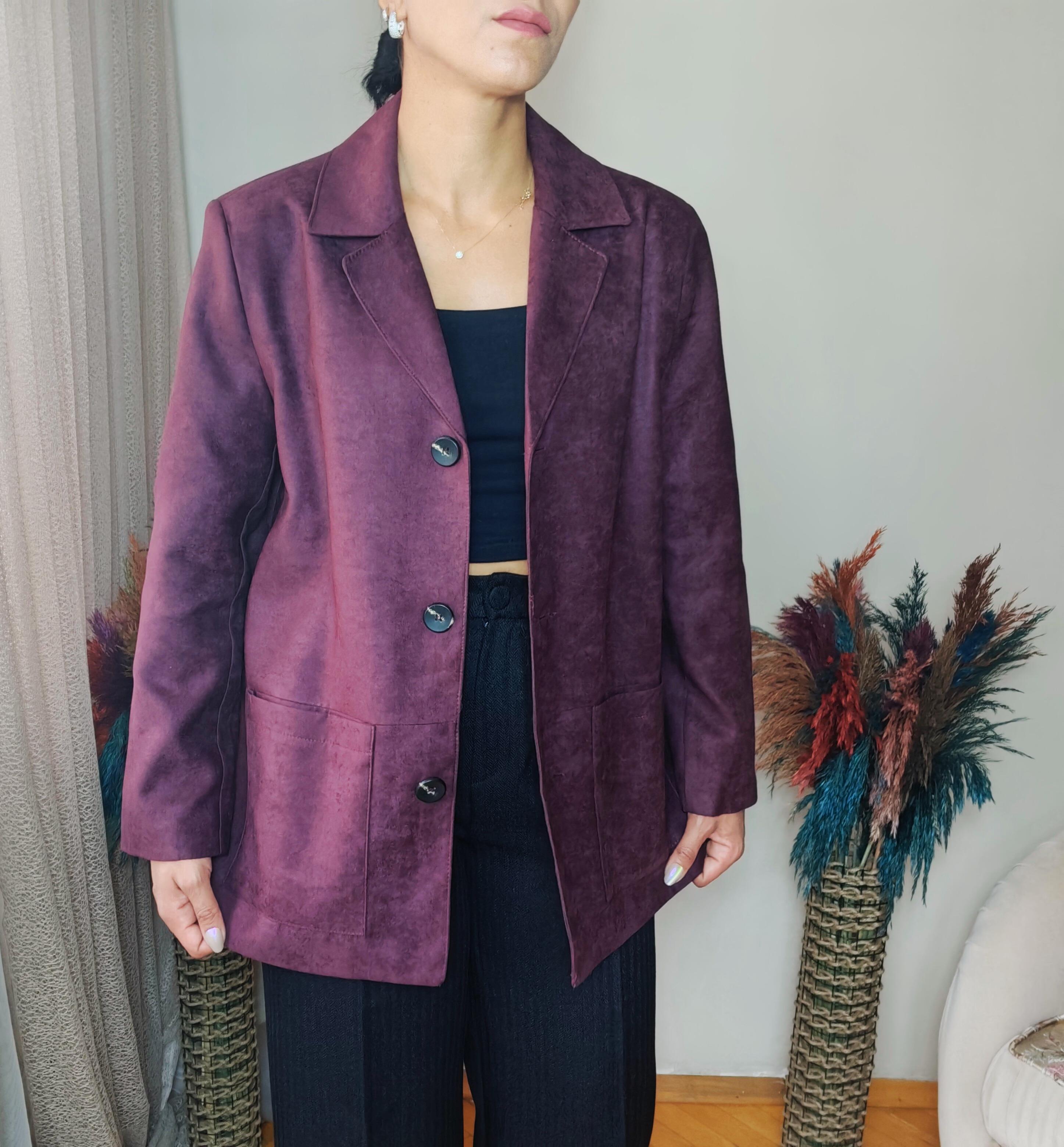 Mürdüm Blazer Ceket