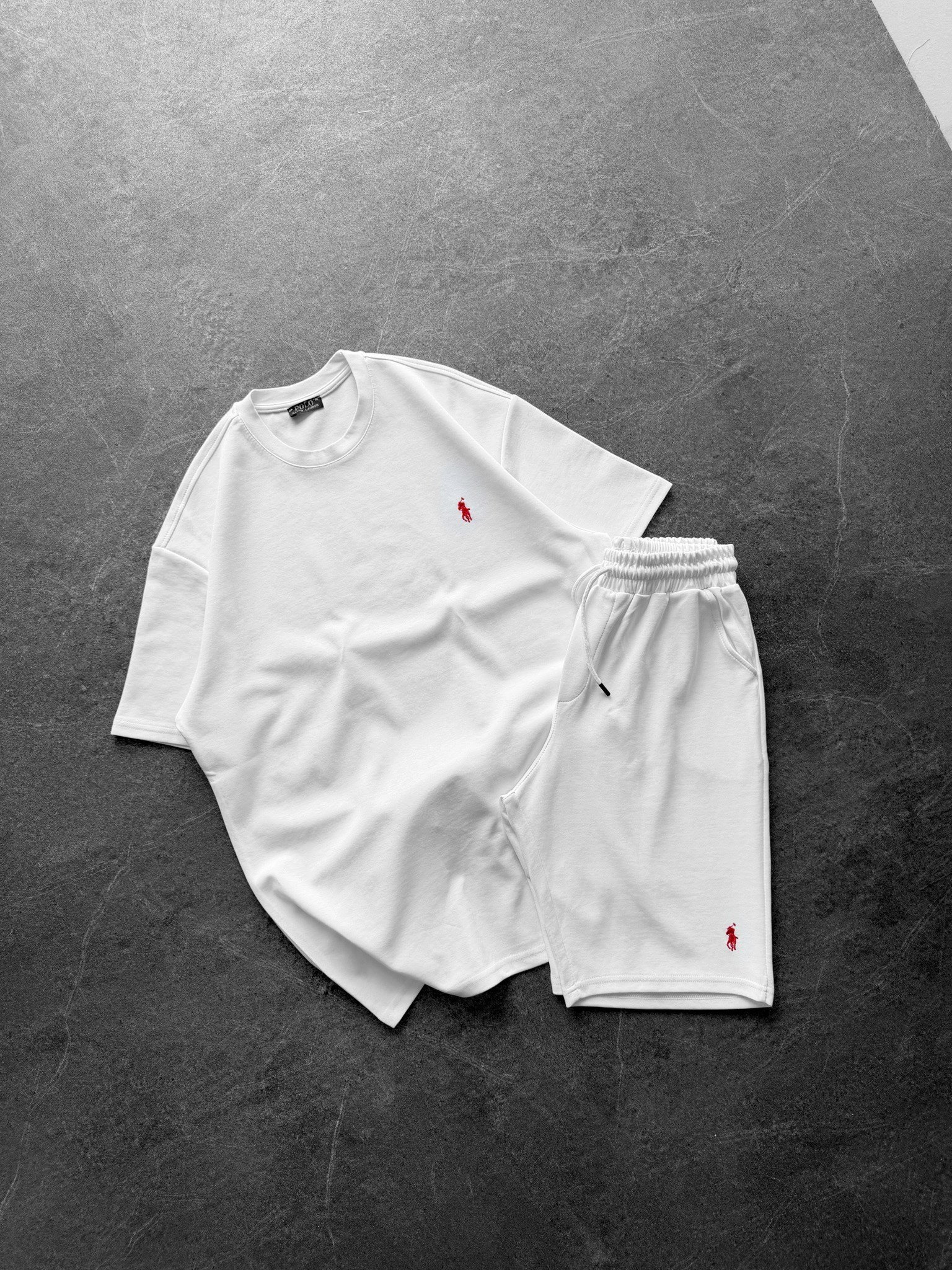 BEYAZ BİSİKLET POLO TAKIM