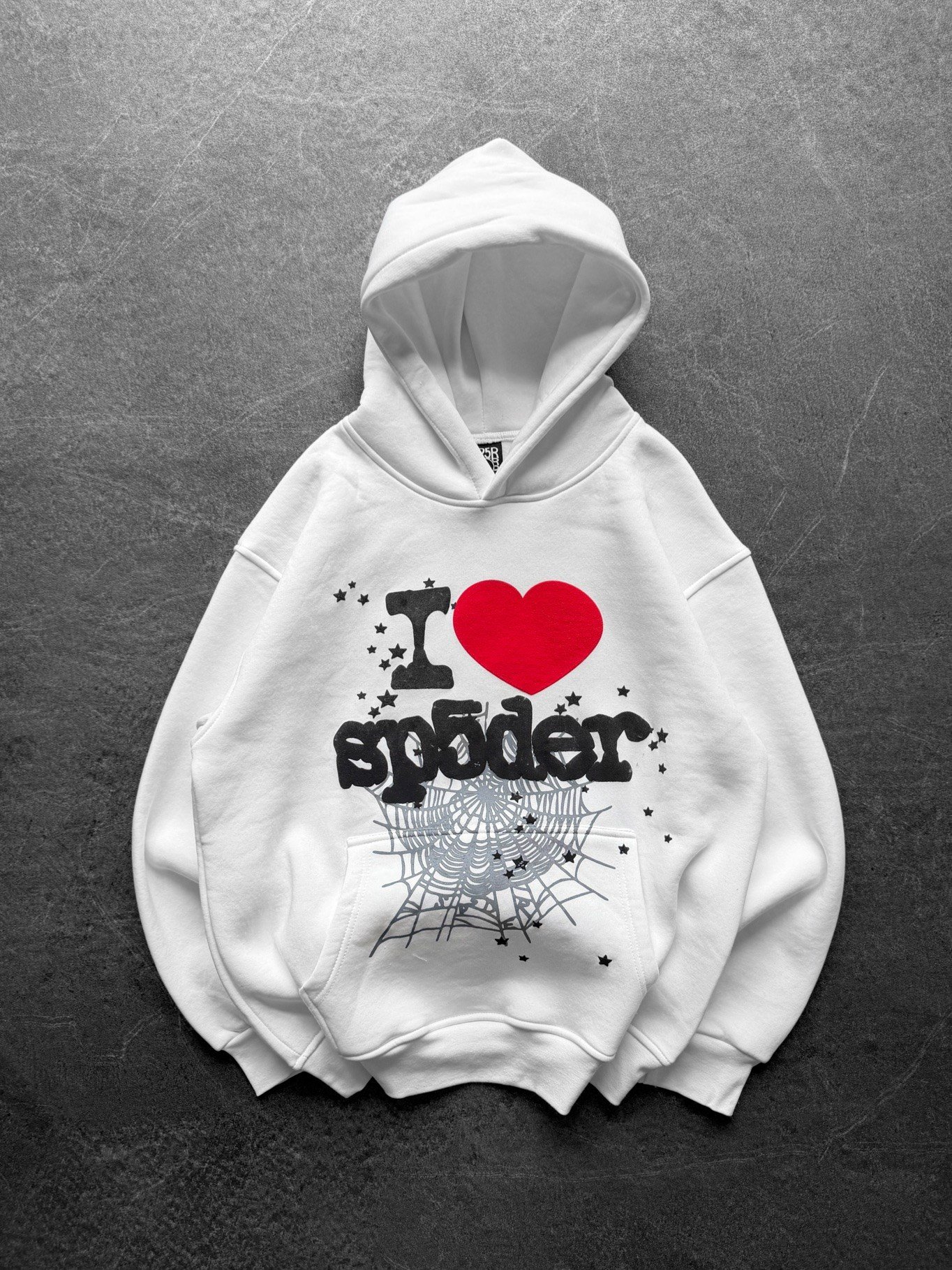 BEYAZ KAPŞONLU SP5DER SWEAT