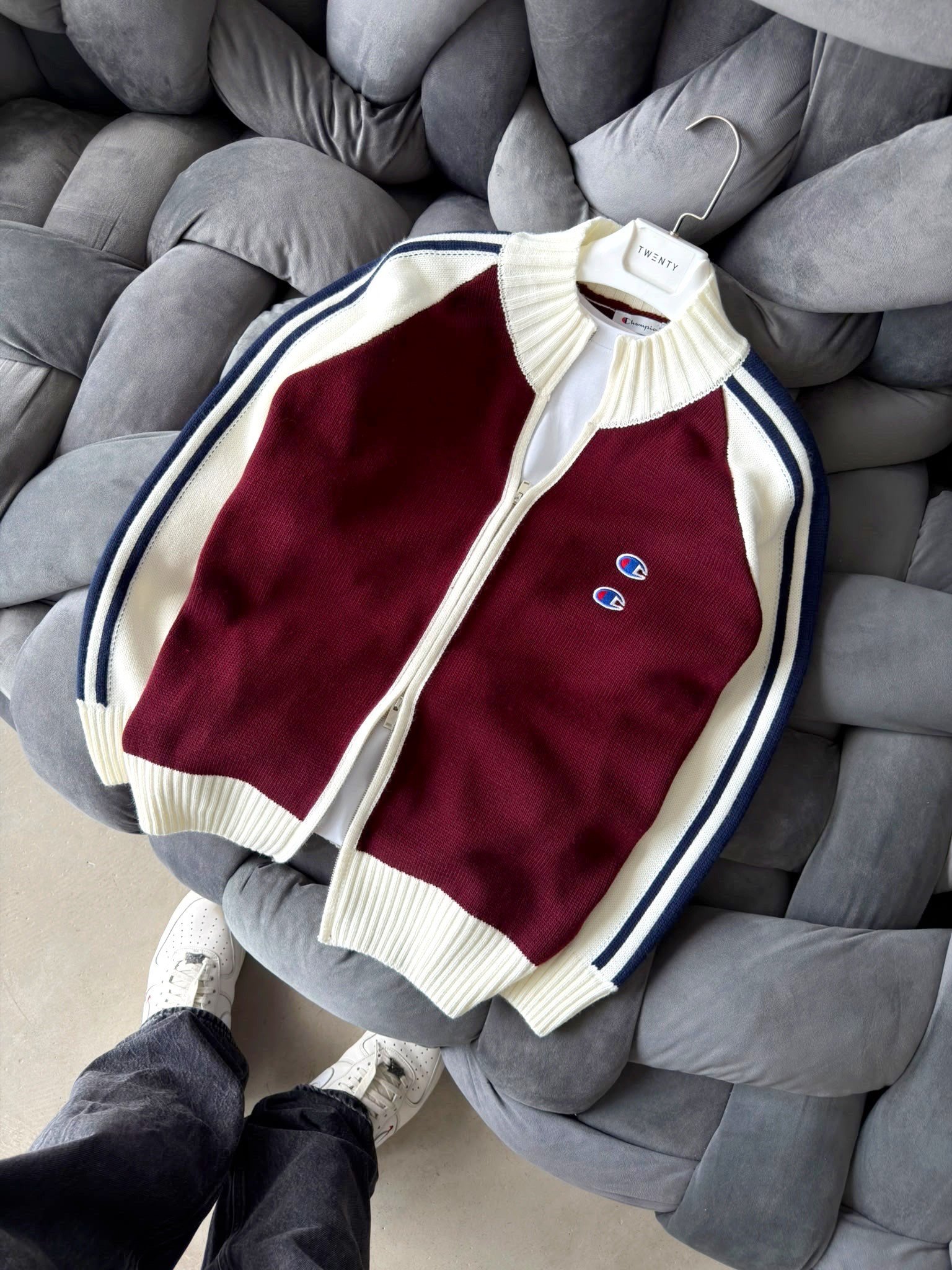 BORDO CHAMPİON TRİKO HIRKA
