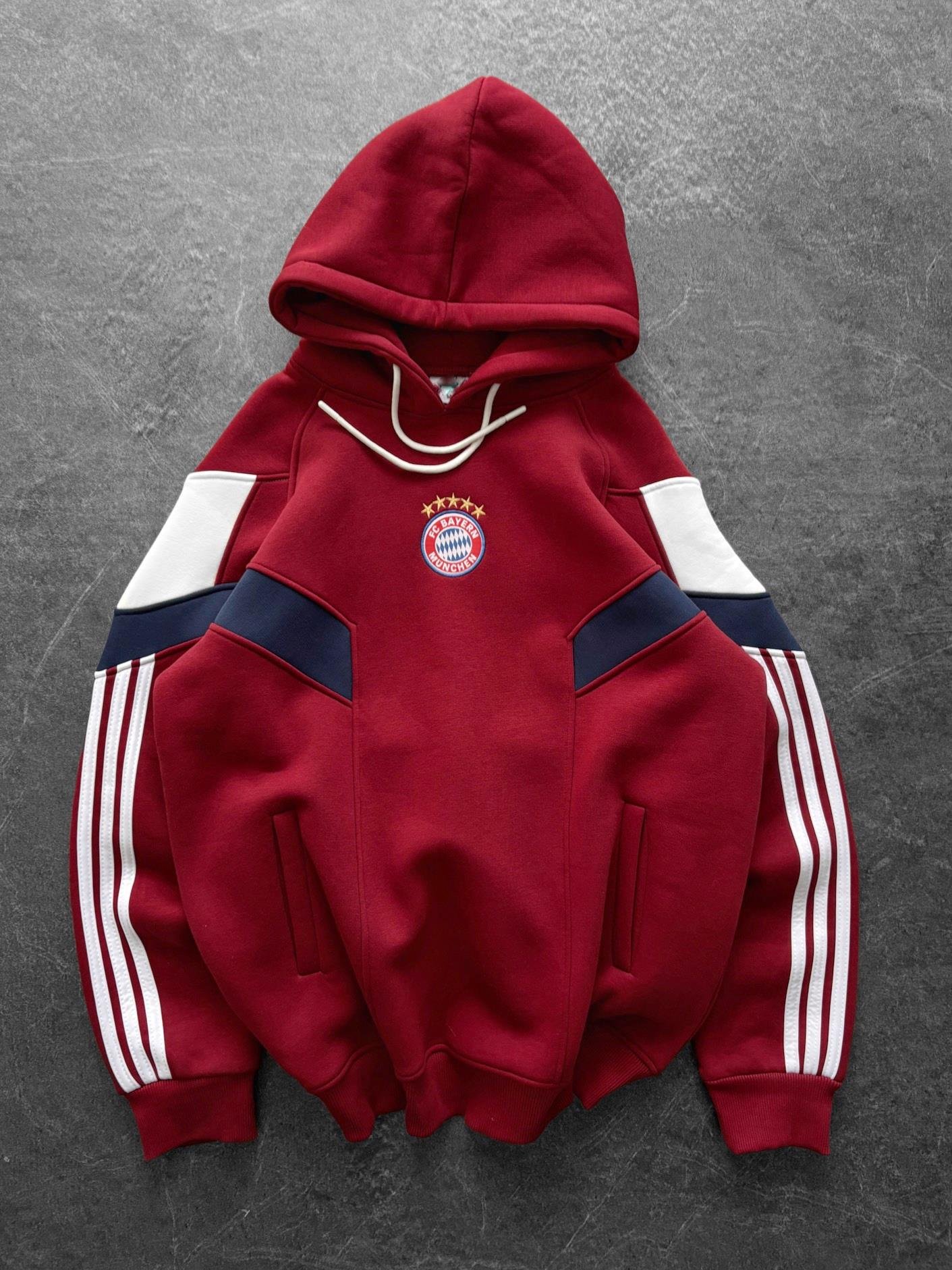 Bordo Kapşon Bayern Münih Sweat