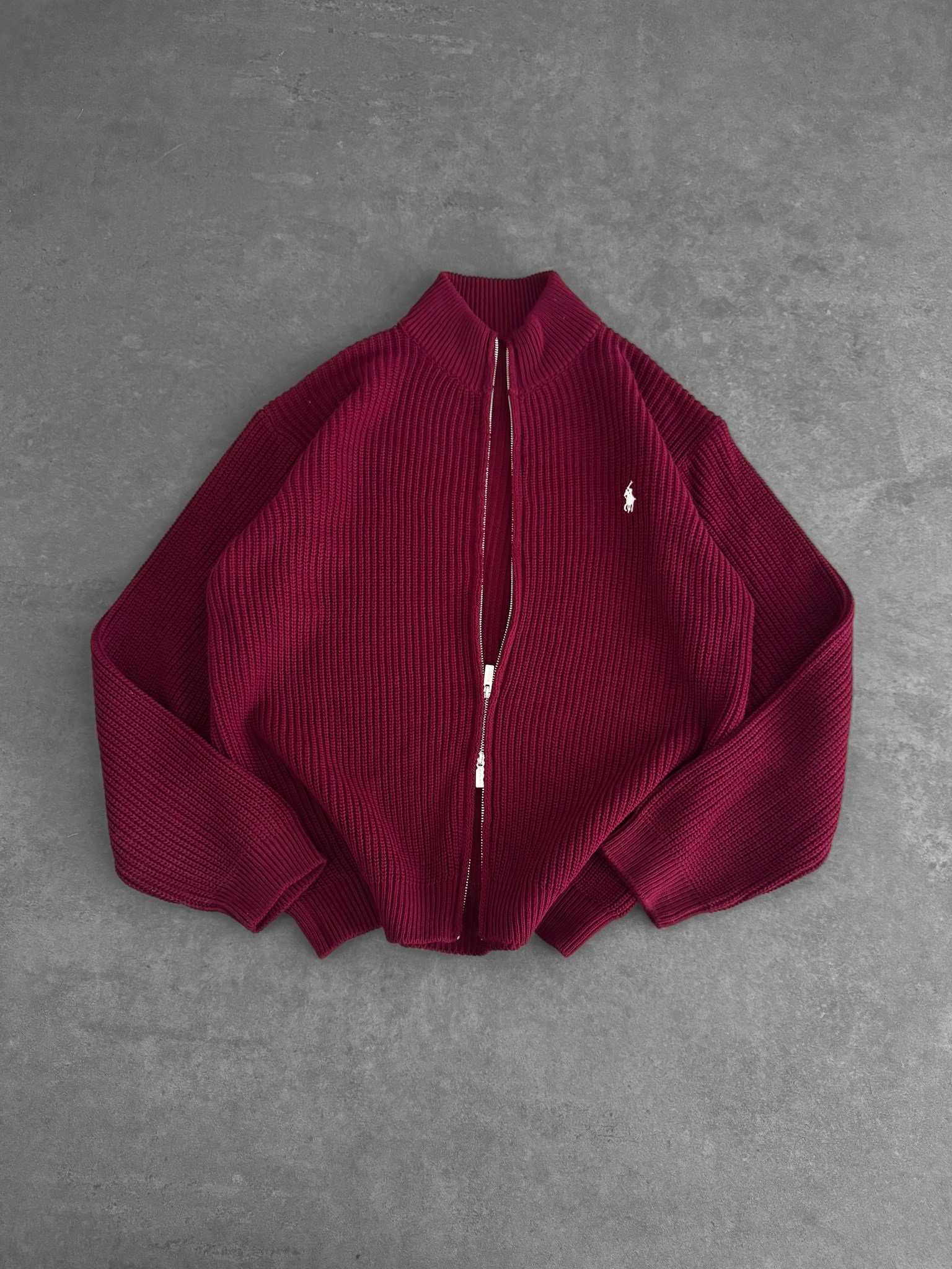 BORDO POLO TRİKO HIRKA