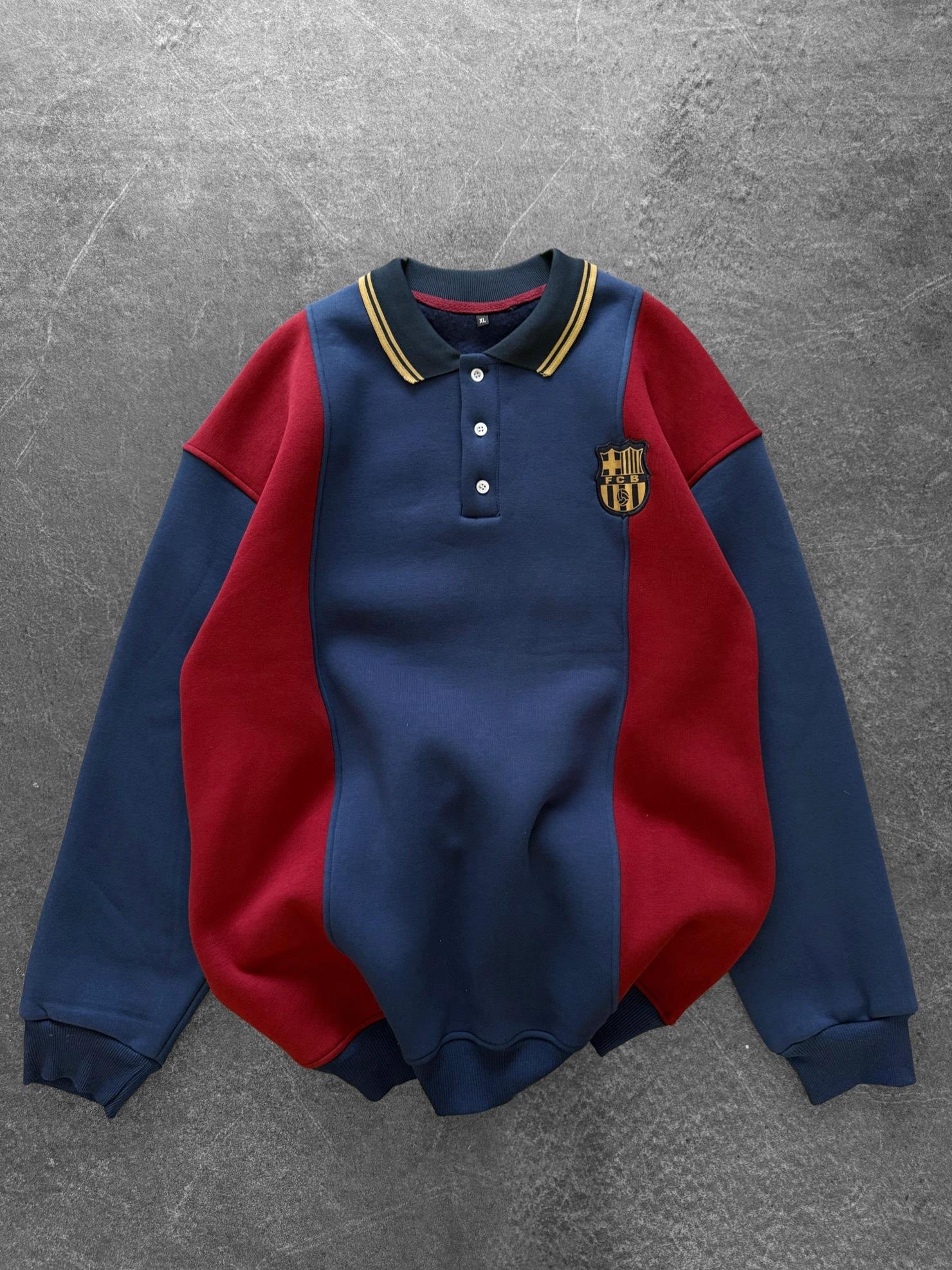 Çizgi Yaka Barça Sweat