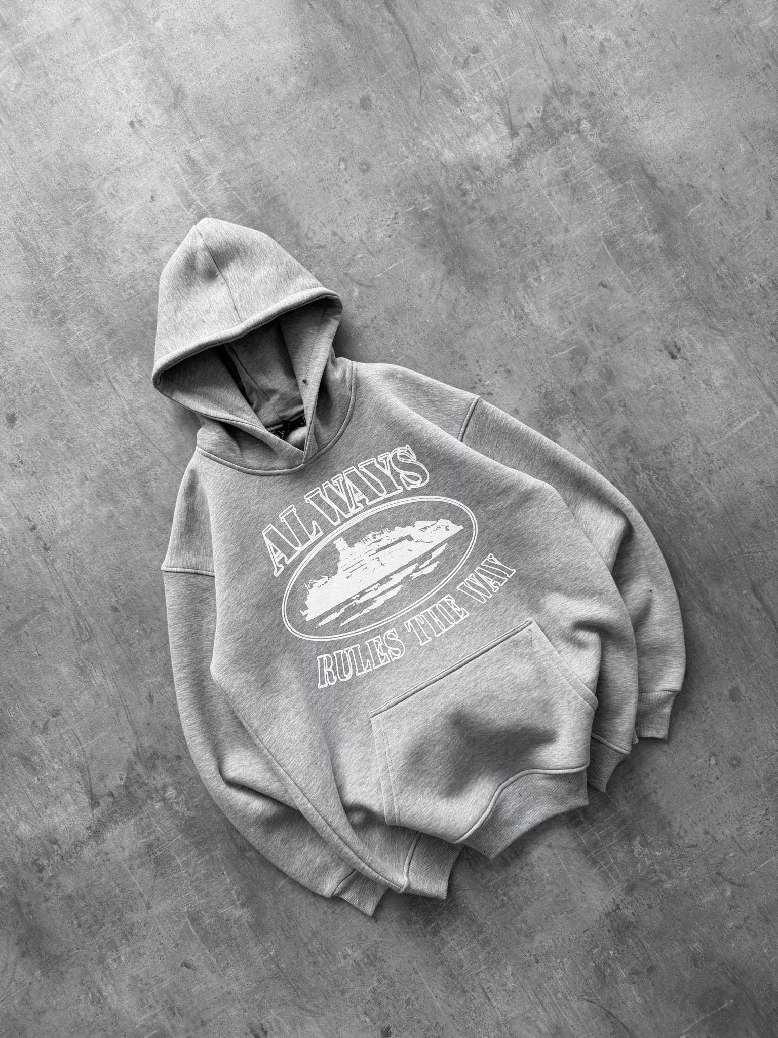 GRİ CORTEİZ ALWAYS KAPŞONLU SWEAT