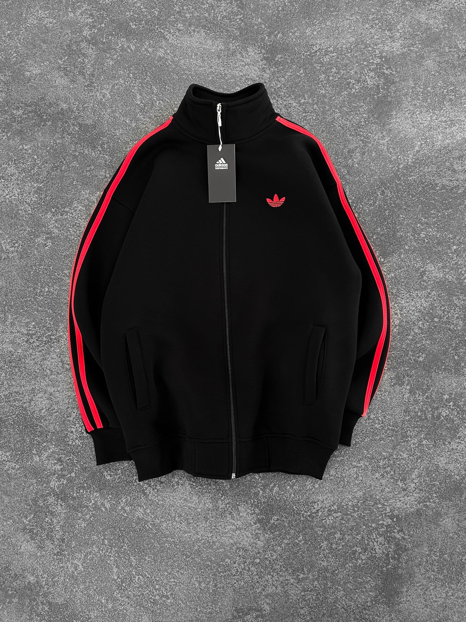 KIRMIZI LOGO ADİDAS HIRKA