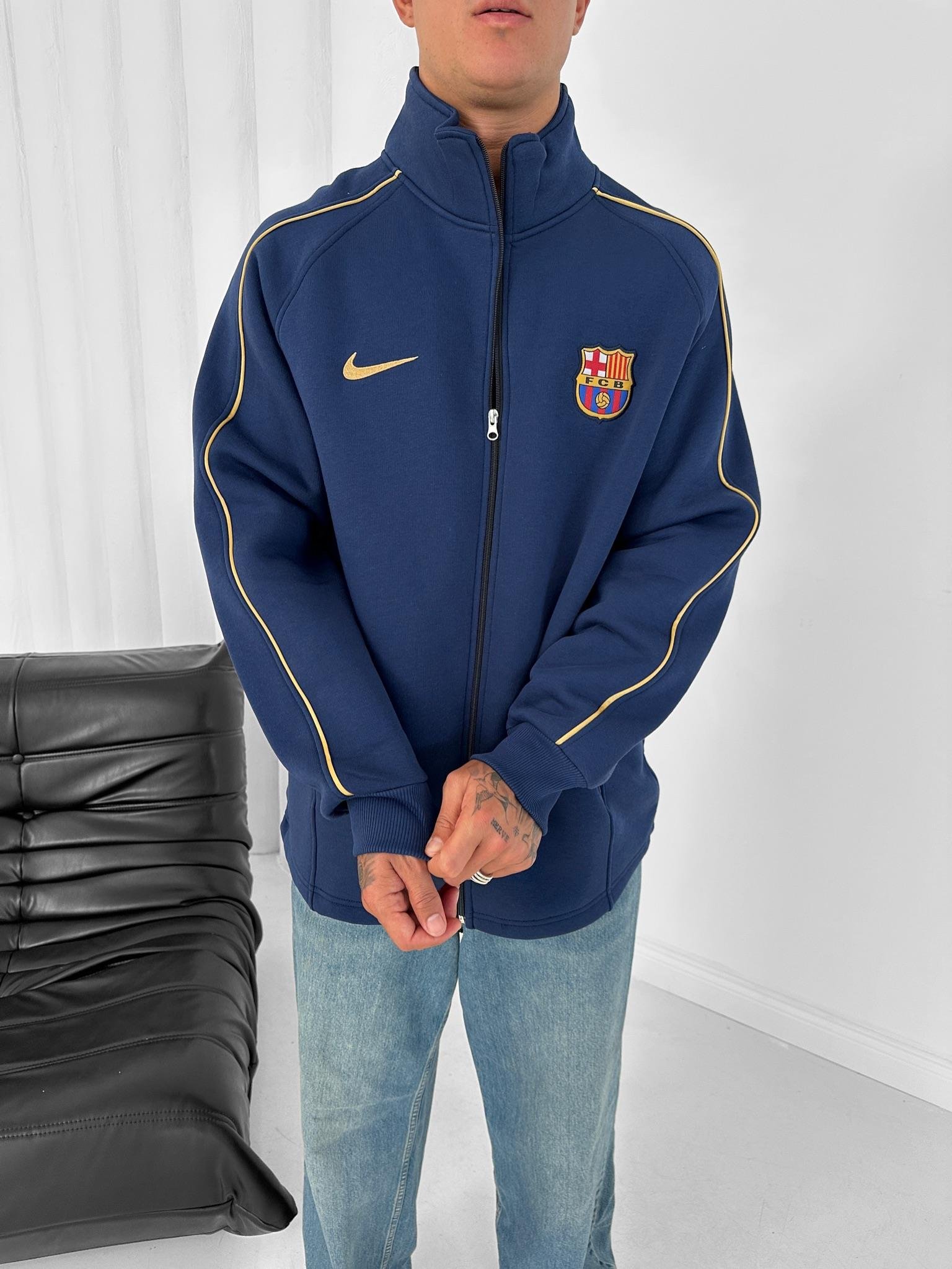 Lacivert Biye Barcelona Hırka