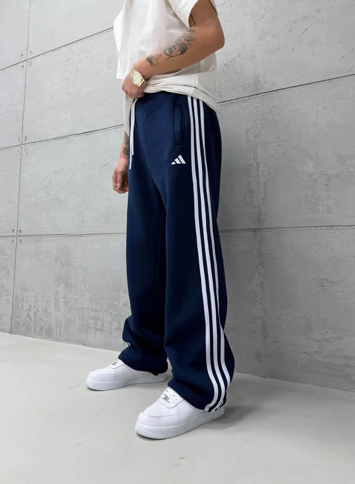 Lacivert Çizgi Adidas Eşofman