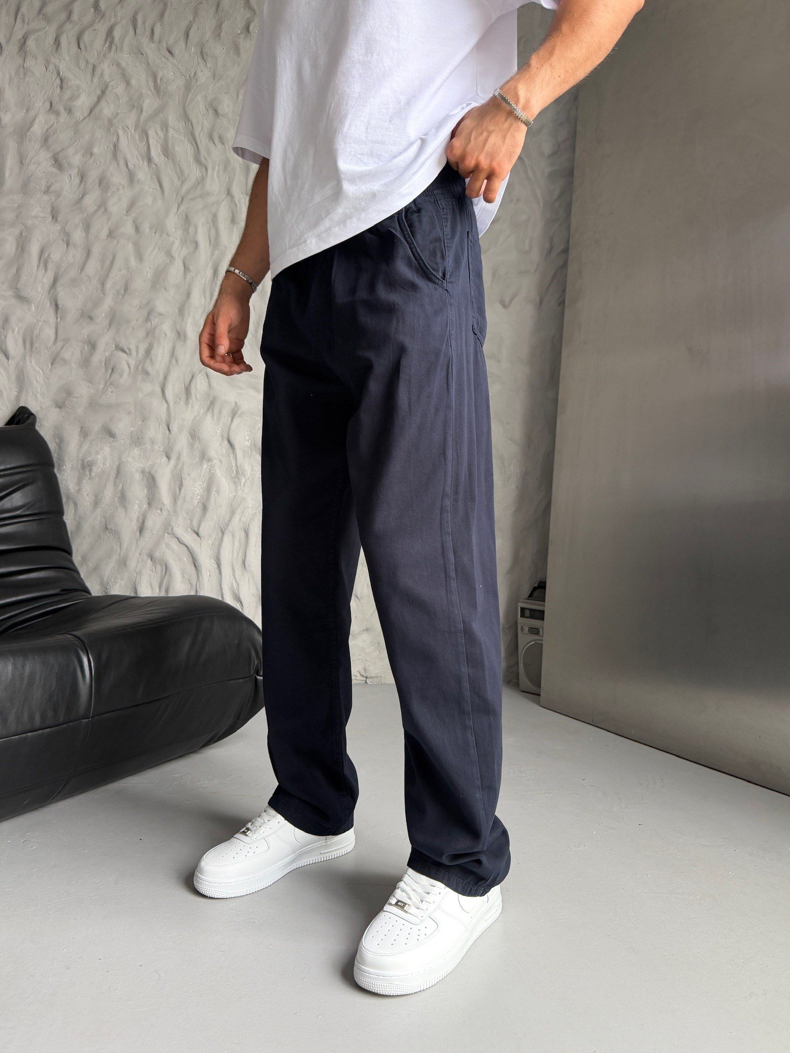 LACİVERT GABARDİN PANTOLON