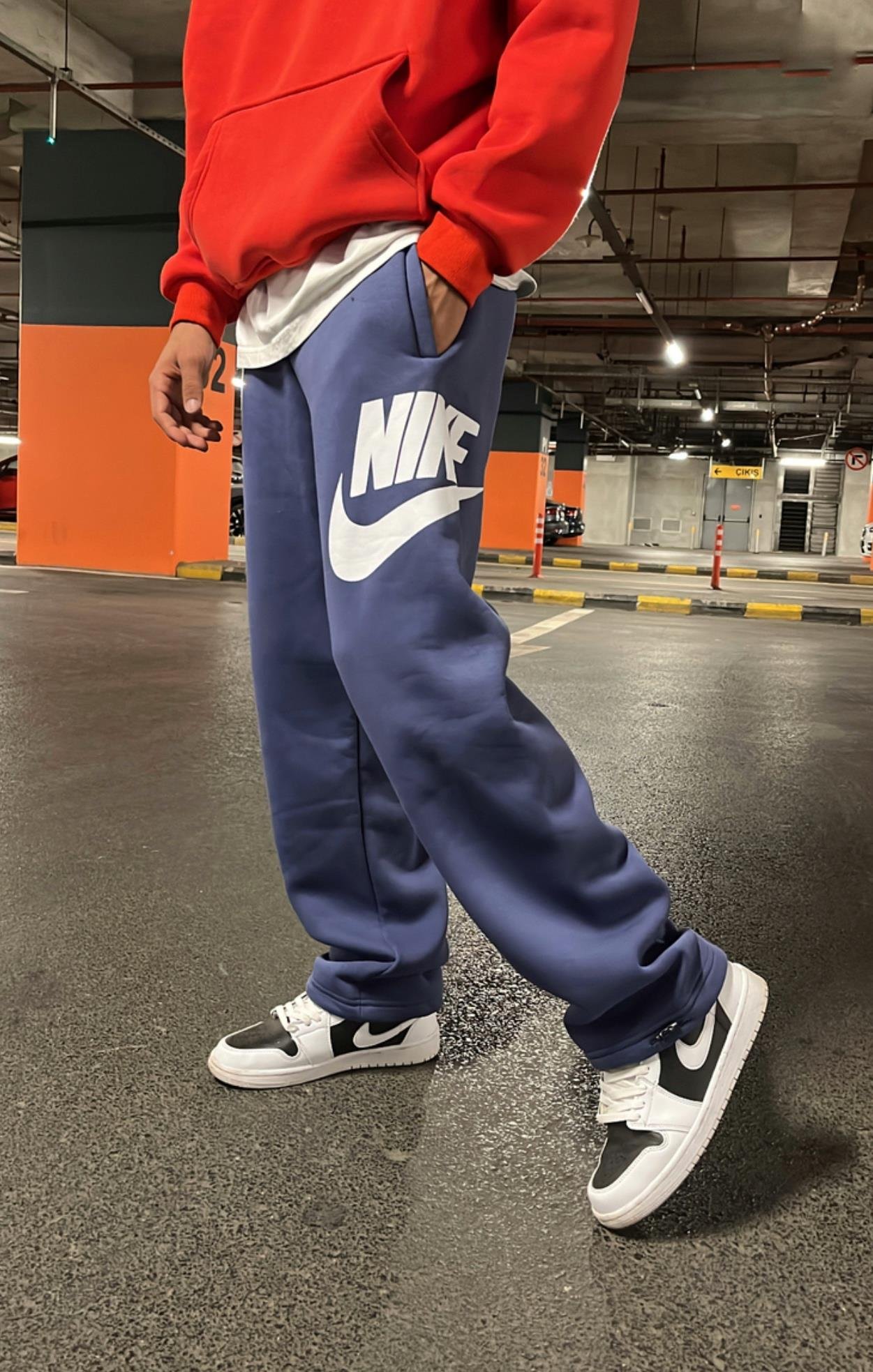 Lacivert Yan Nike Eşofman