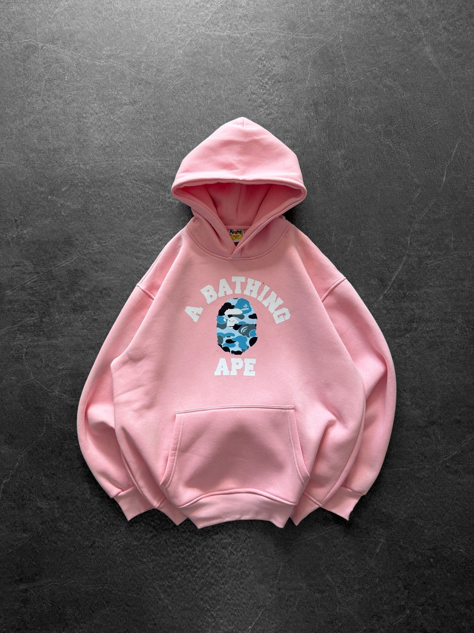 MAVİ BASKI PEMBE BAPE SWEAT