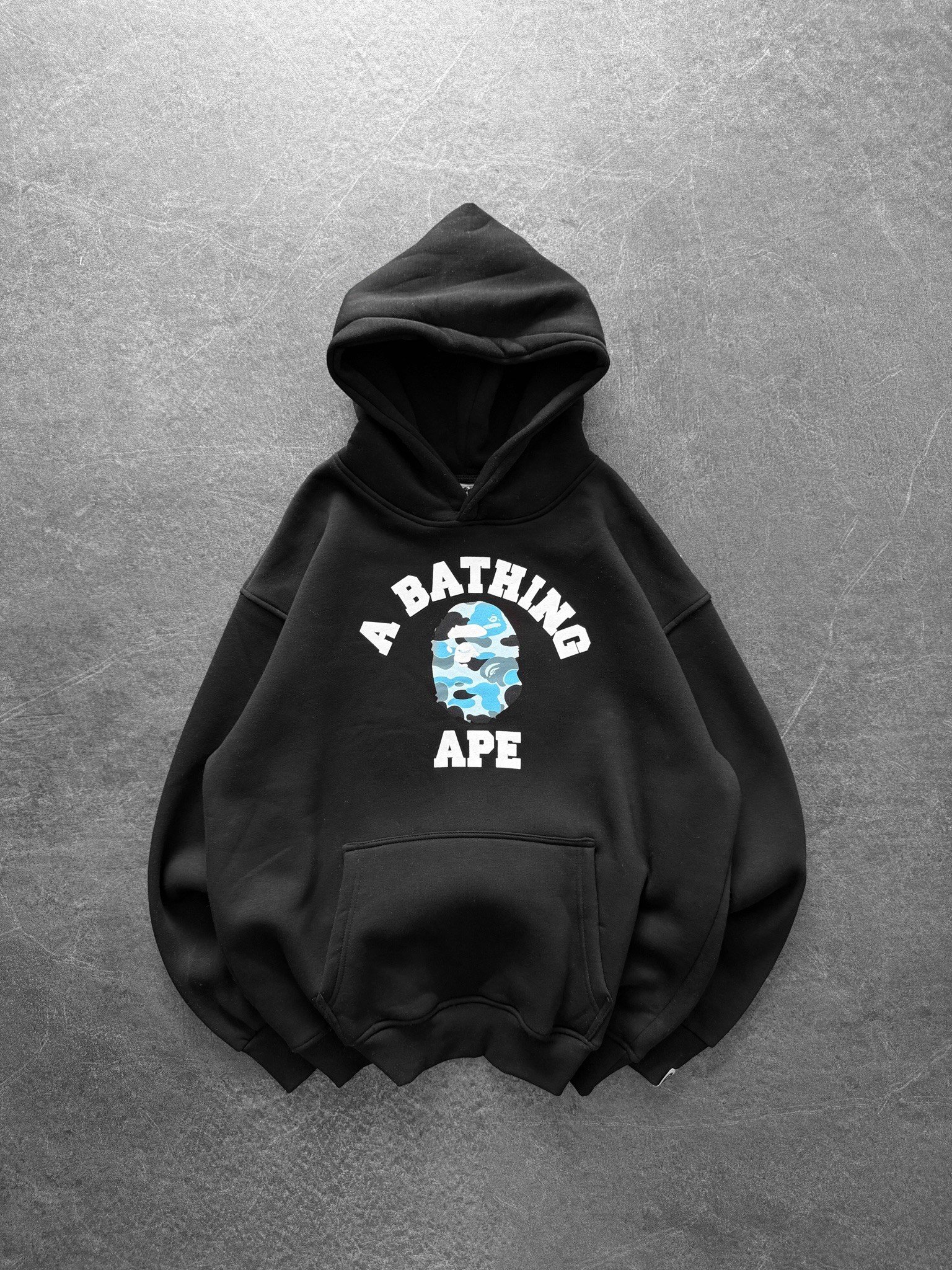 MAVİ BASKI SİYAH BAPE SWEAT