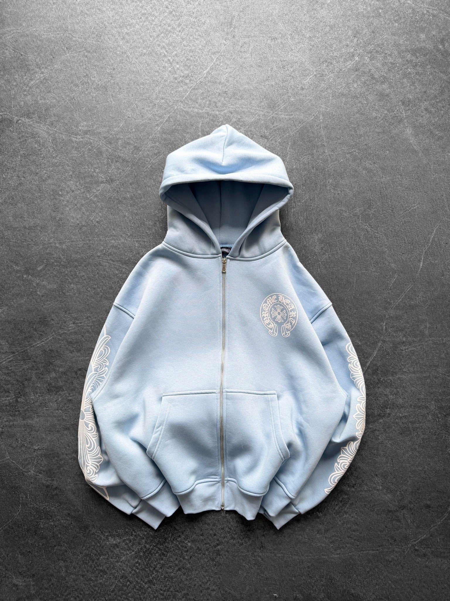 MAVİ CHROME HEARTS HIRKA