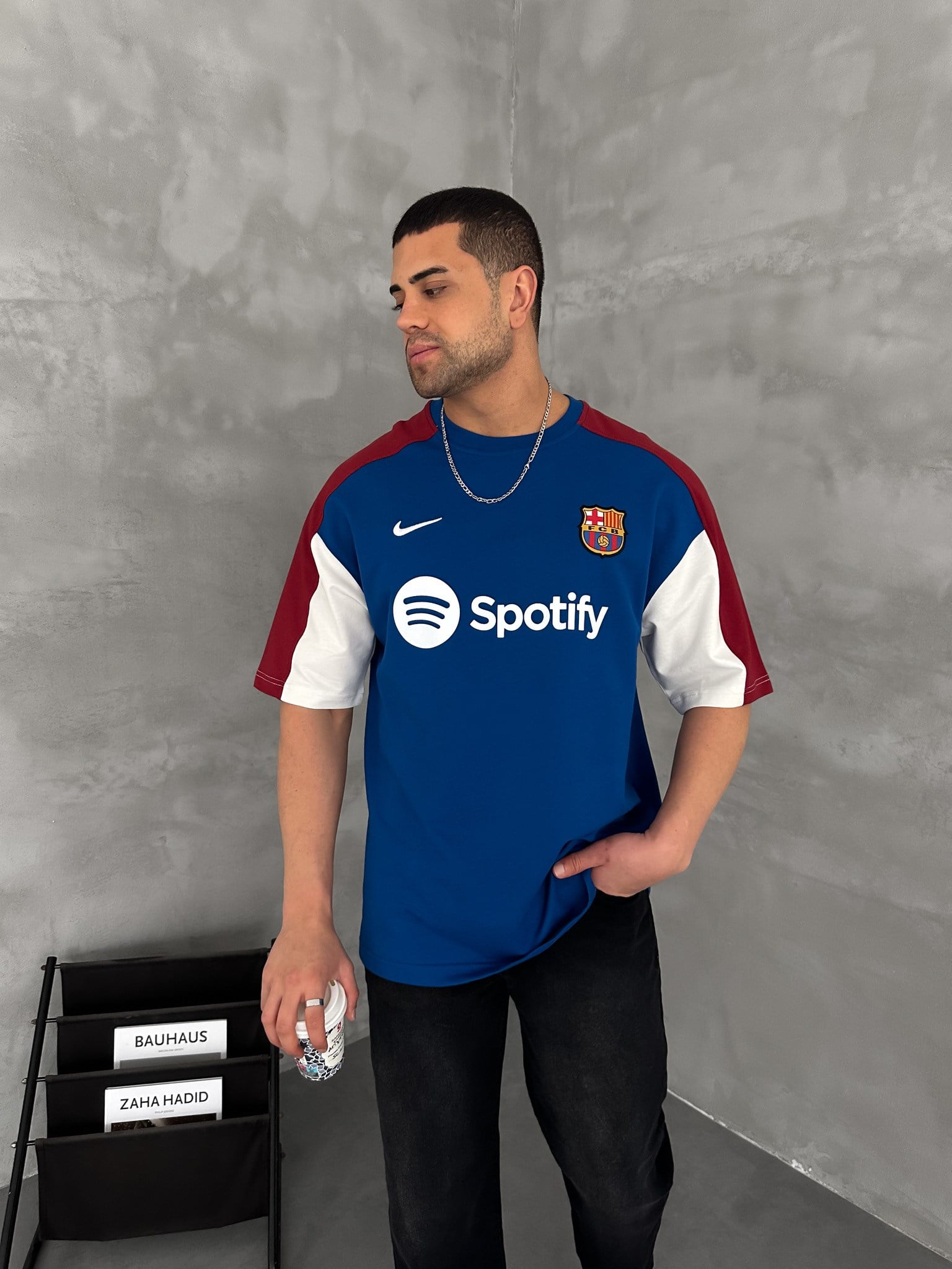 MAVİ GARNİ SPOTİ BARÇA TSHİRT