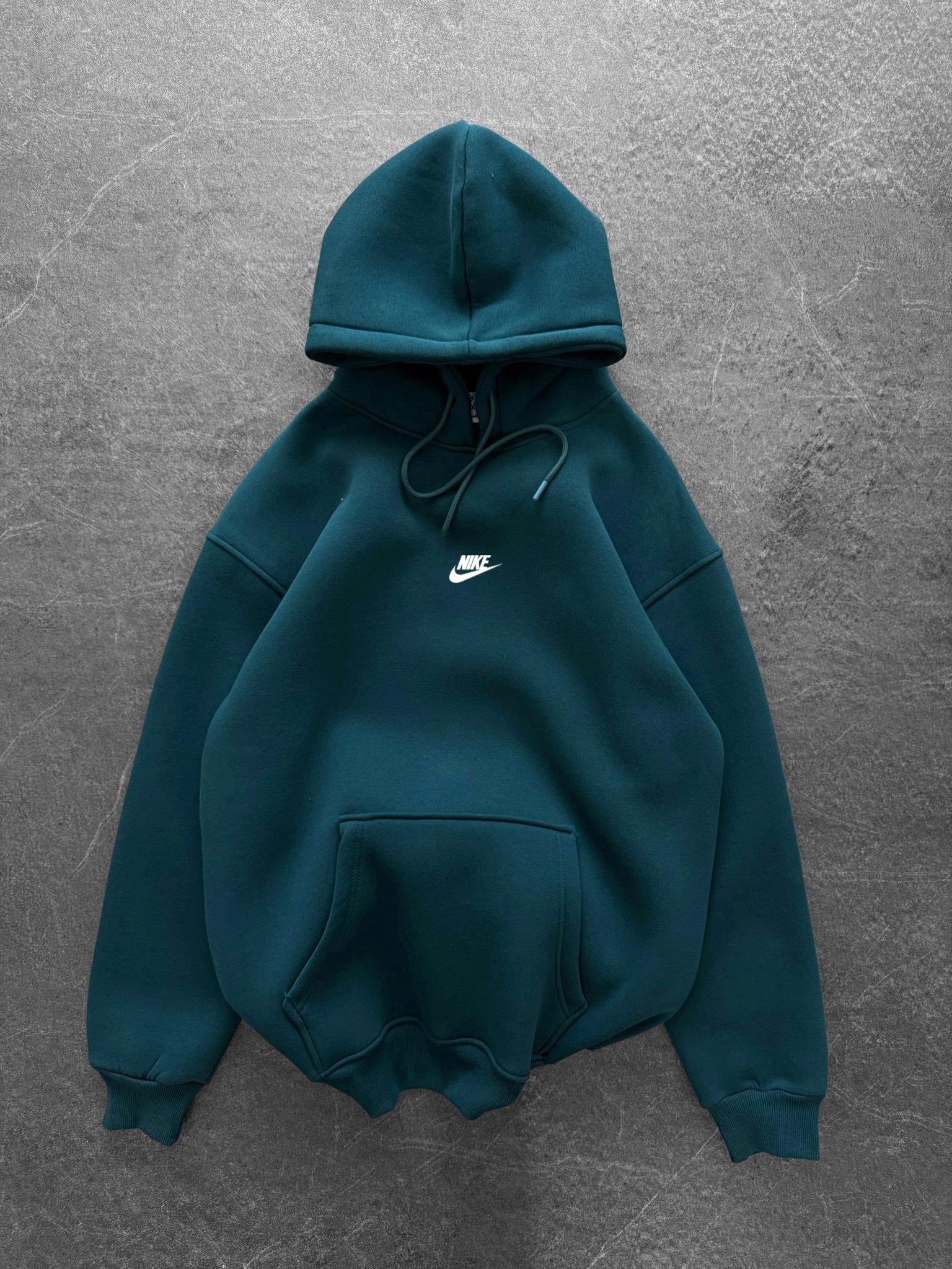 Petrol Kapşonlu Basic Nİke Sweat