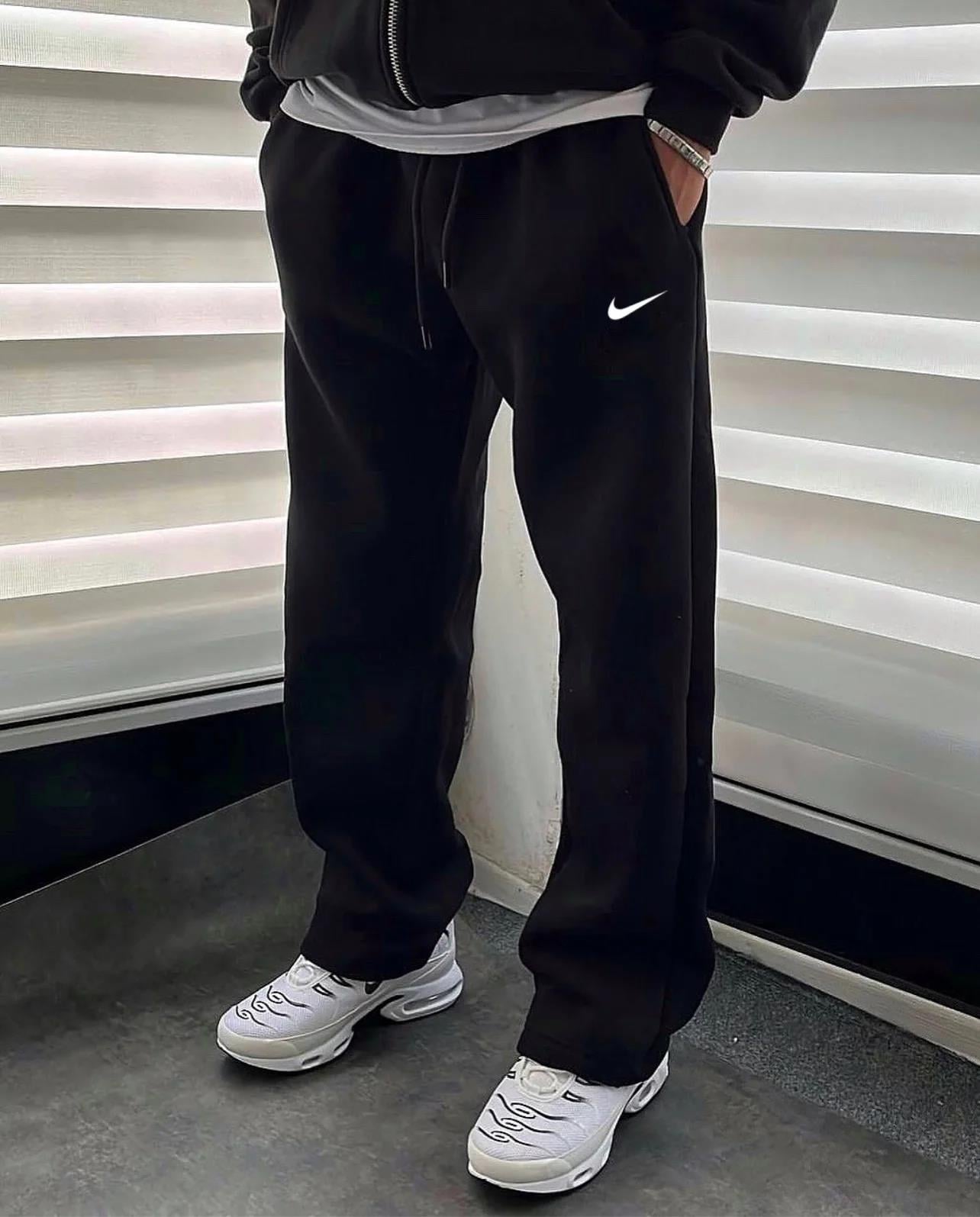 Siyah Baggy Logo Nk Eşofman