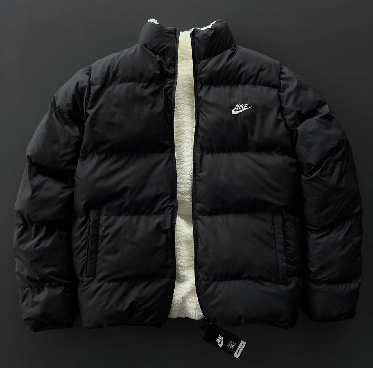 Siyah Çift Nike Mont