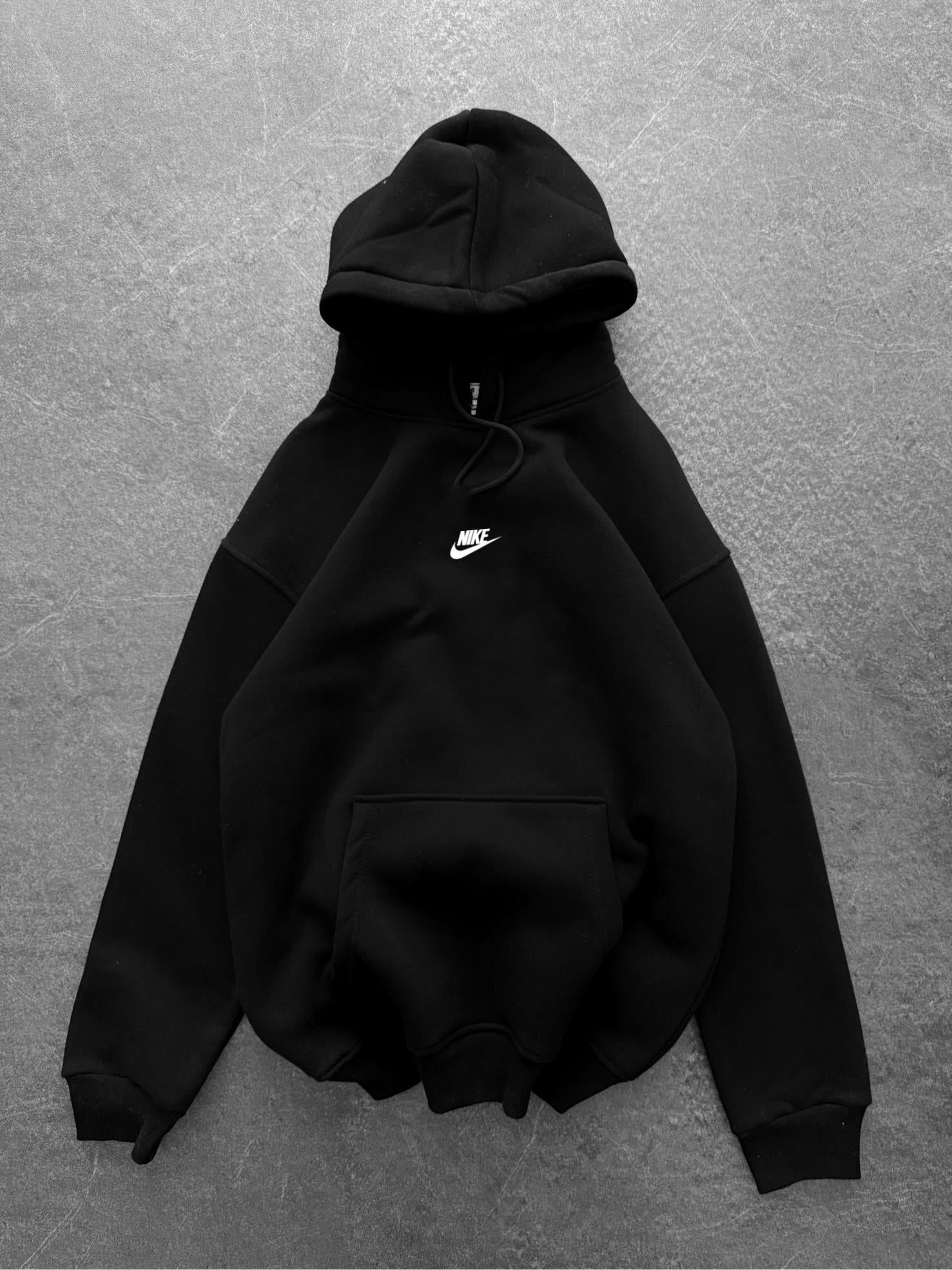 Siyah Kapşonlu Basic Nİke Sweat