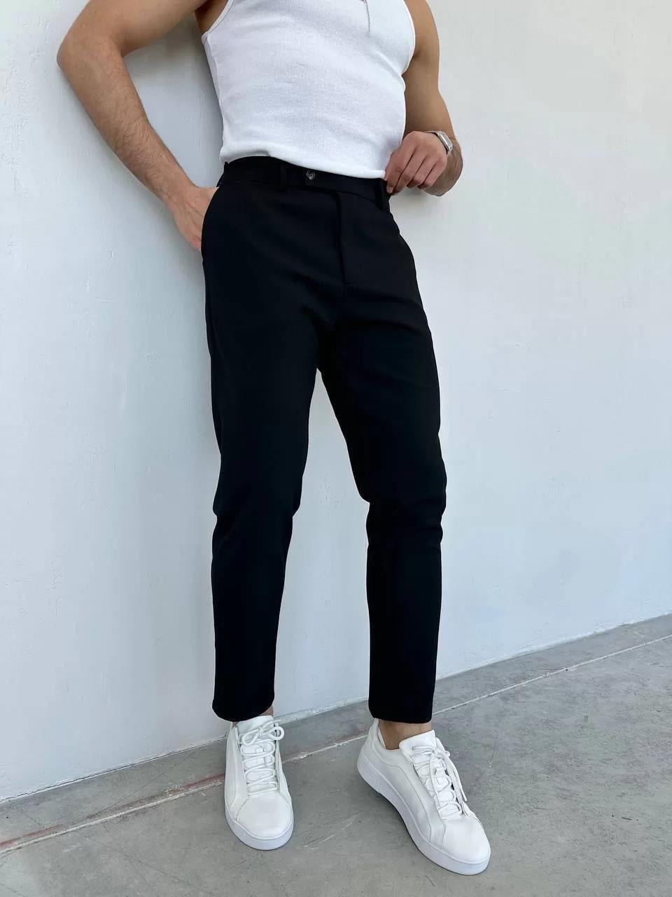 Siyah Kumaş Pantolon