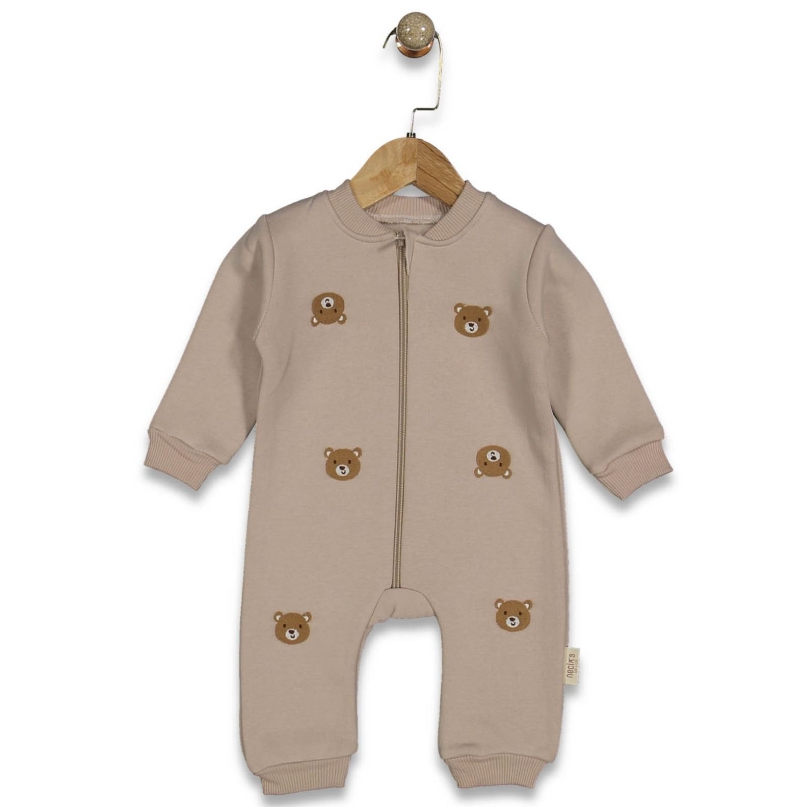 tiny bear şardonlu kışlık tulum bebek dış giyim kalın sıcak tutan