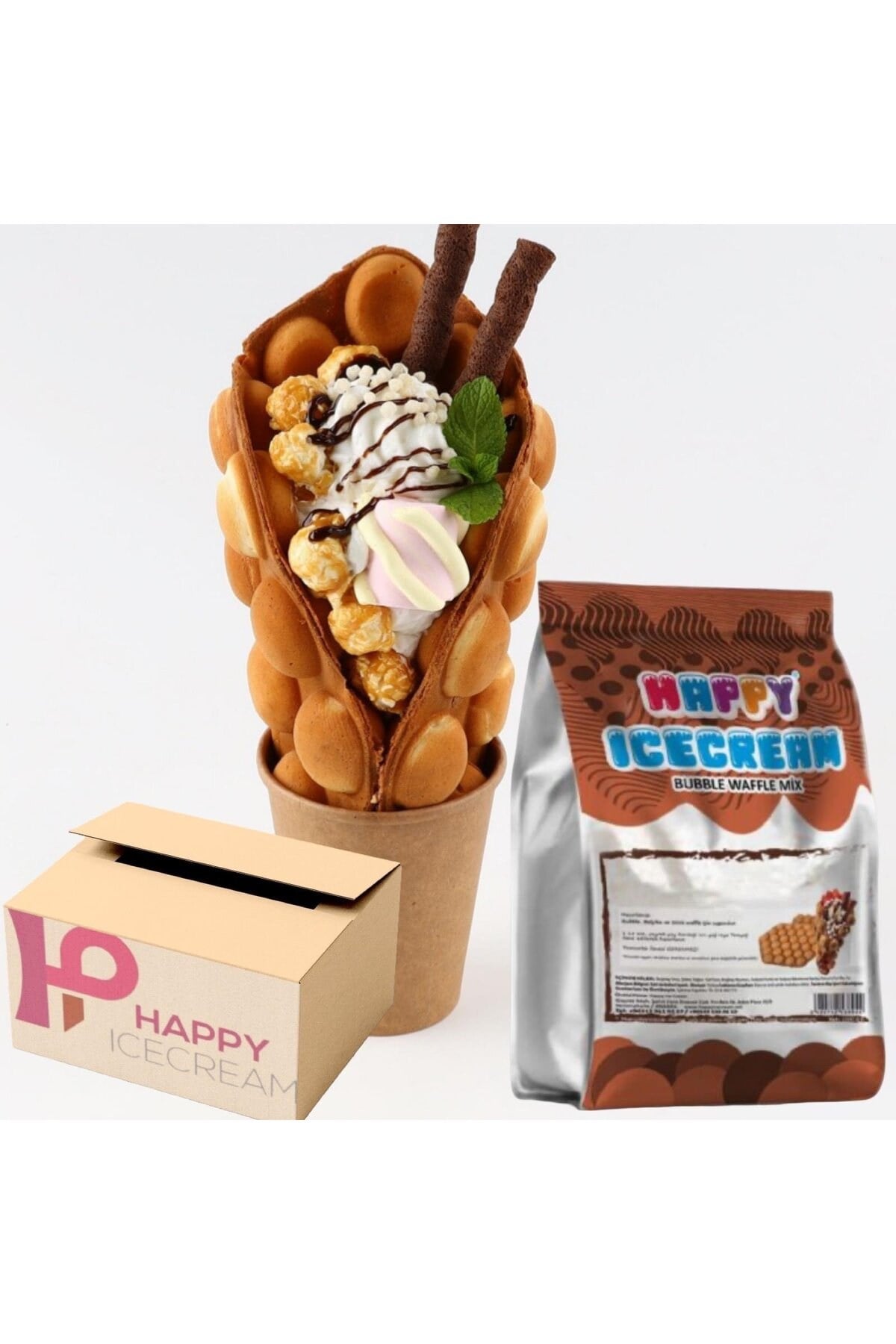 Bubble Waffle Mix 850 gr x 16'lı