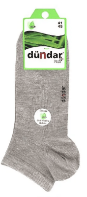 DÜNDAR BAMBU PATİK ÇORAP GRİ