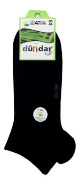 DÜNDAR BAMBU PATİK ÇORAP SİYAH