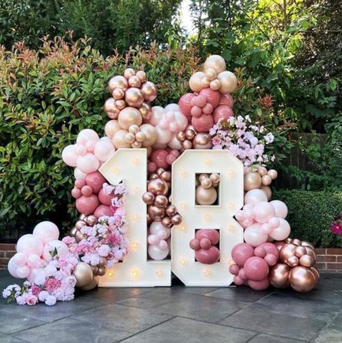 18 Yaş Işıklı Zincir Balon Süsleme