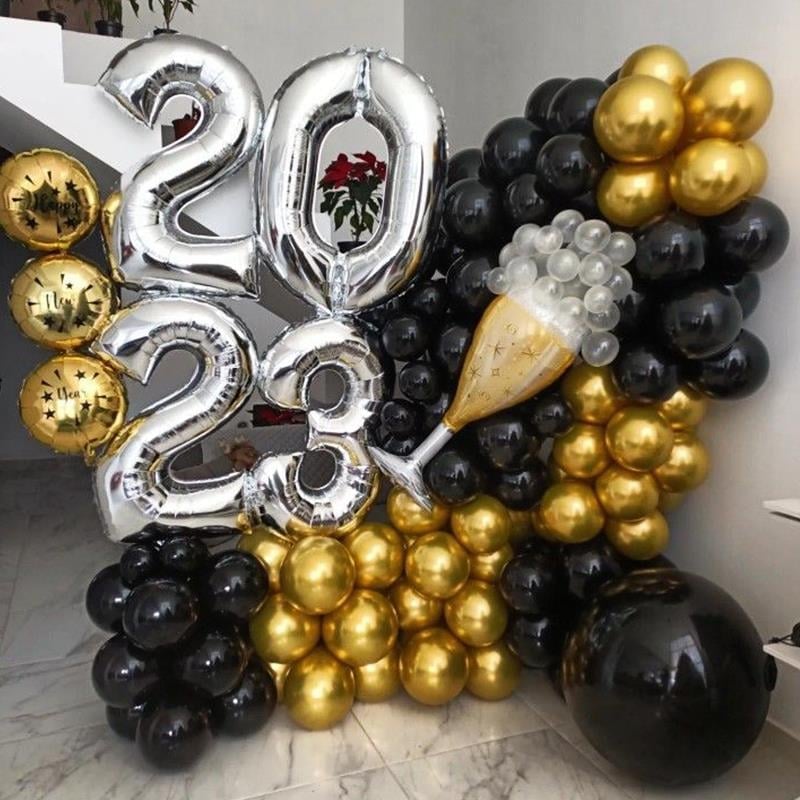 2027 Yılbaşı Balon Aranjmanı Süsleme