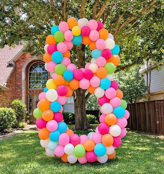 8 Rakam Balon Aranjmanı
