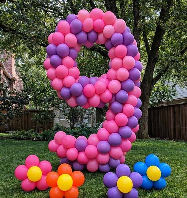 9 Rakam Balon Aranjmanı