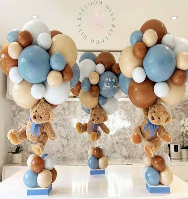 Ayıcıklı Baby Shower Balon Standı