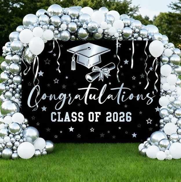 Class of 2026 Mezuniyet Balon Kemeri
