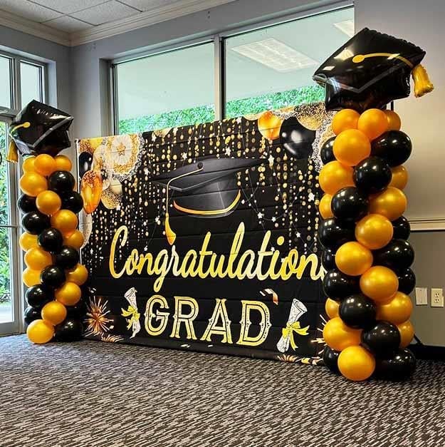 Congratulations GRAD Üniversite Mezuniyet Sahne Dekoru