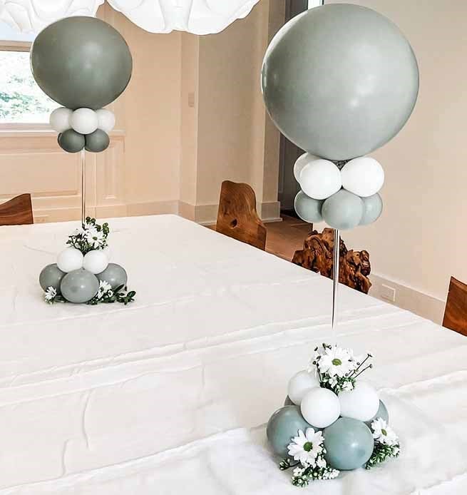 Doğal Konsept Masa Balon Dekoru