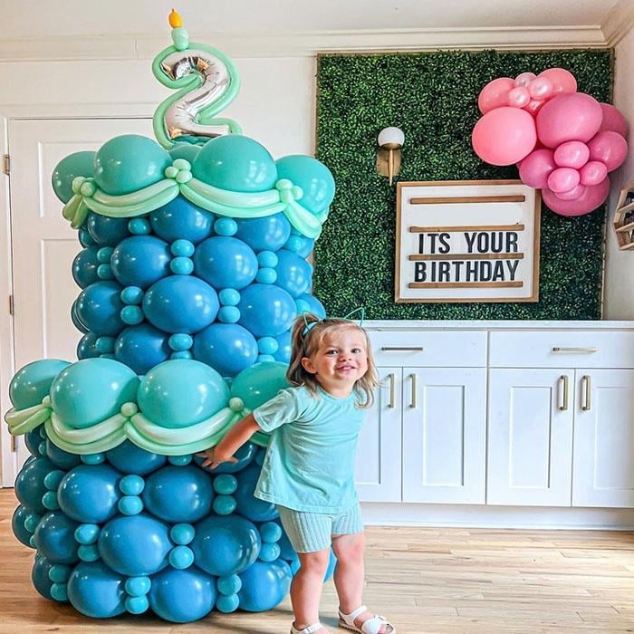 Doğum Günü Pasta Şekilli Balon Aranjmanı