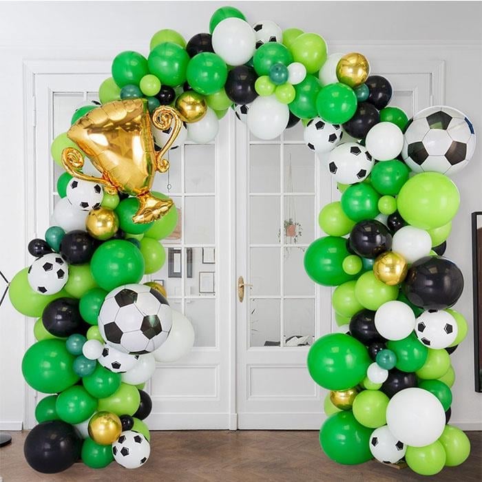 Futbol Doğum Günü Zincir Balon Süsleme Hizmeti