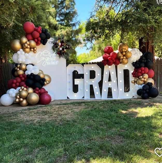 Grand Mezuniyet Partisi Işıklı GRAD Bahçe Süsleme