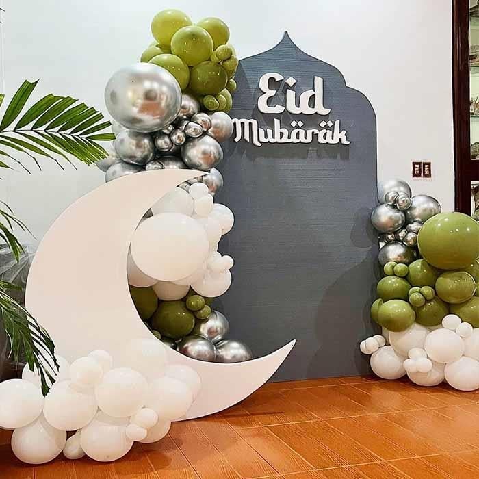 Hilal Figürlü Eid Mubarak Ramazan Bayramı Dekorasyon Süsleme Konsepti