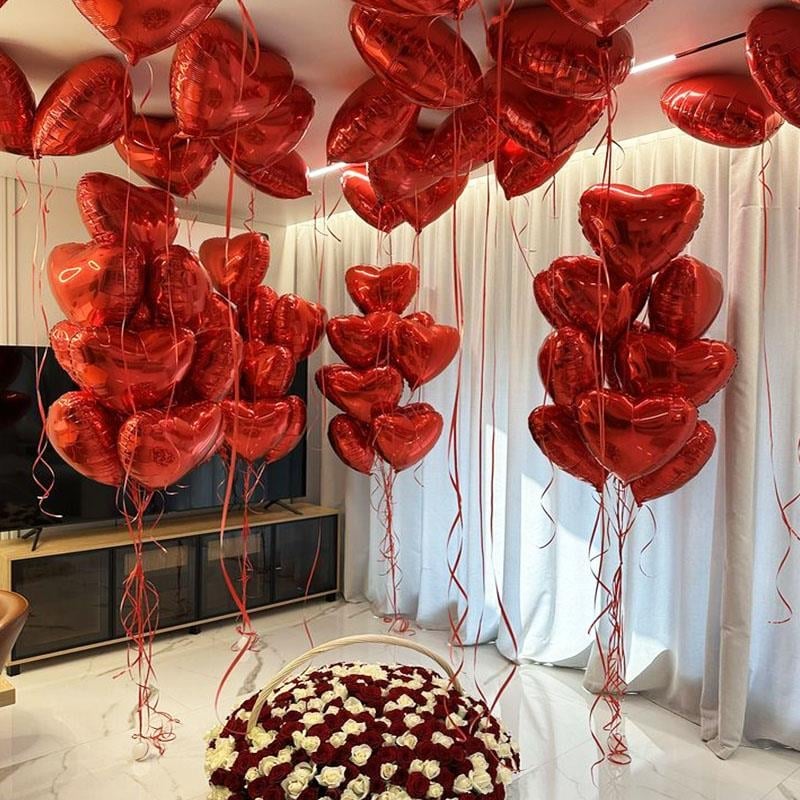 Kalpli Uçan Balon ve Gül Sepeti Oda Süsleme İstanbul