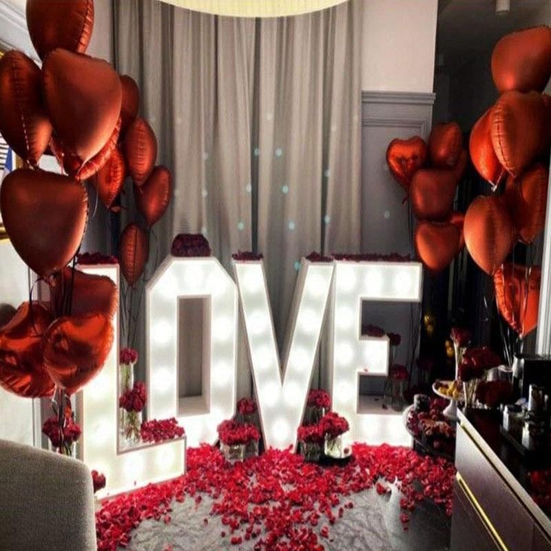 Love Işıklı Harfli Sevgililer Günü Oda Süsleme İstanbul