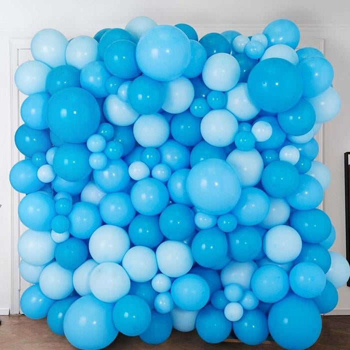Mavi Renkli Balon Duvarı