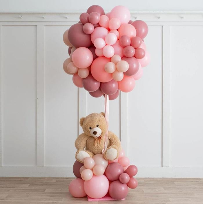 Pembe Fuşya Balon Aranjmanı