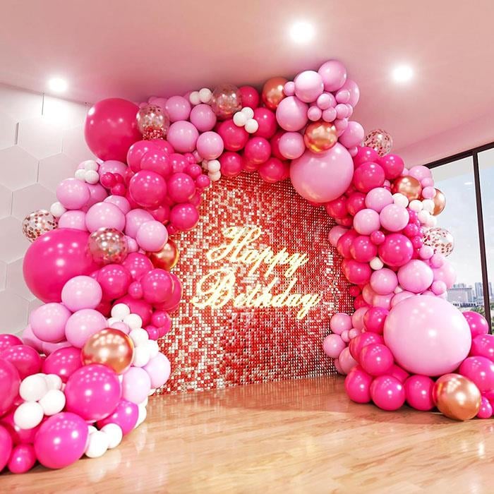 Pembe Gold Zincir Balon Kurulum Paketi