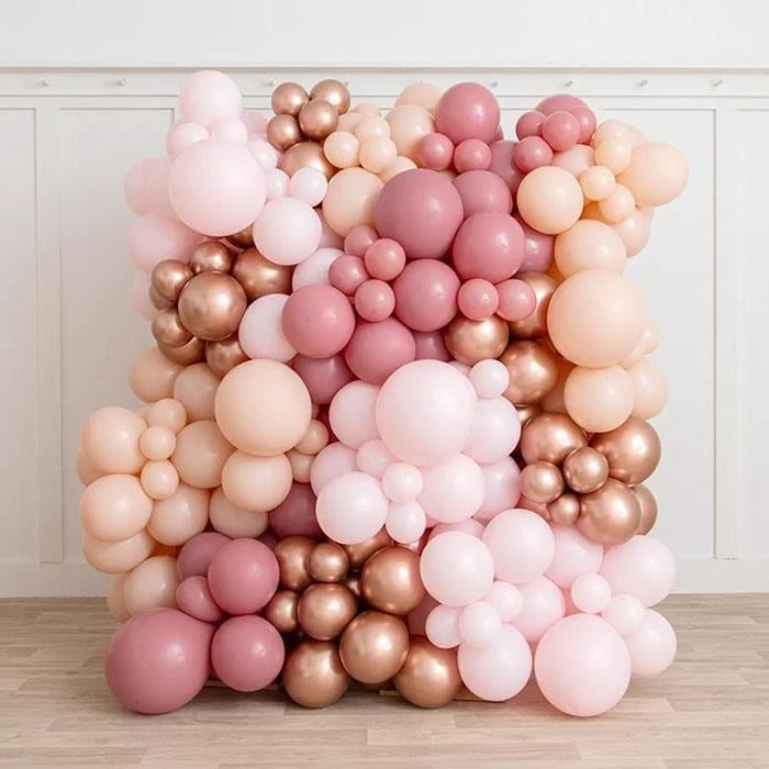 Rose Gold Lüks Balon Duvarı