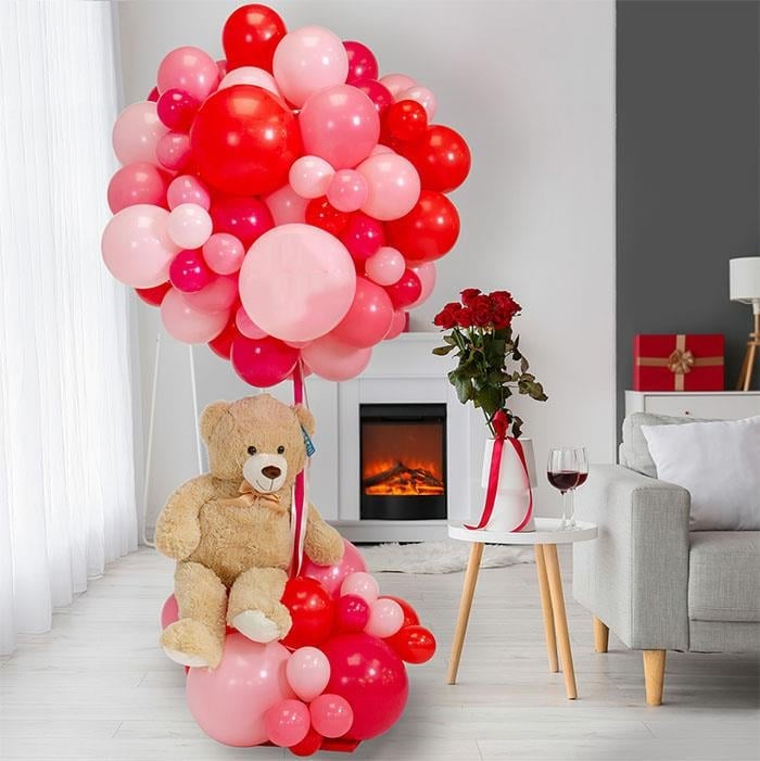 Seviliye Sürpriz Balon Buketi