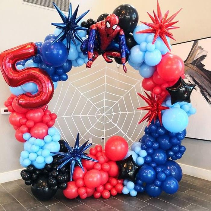 Spiderman Doğum Günü Balon Süsleme