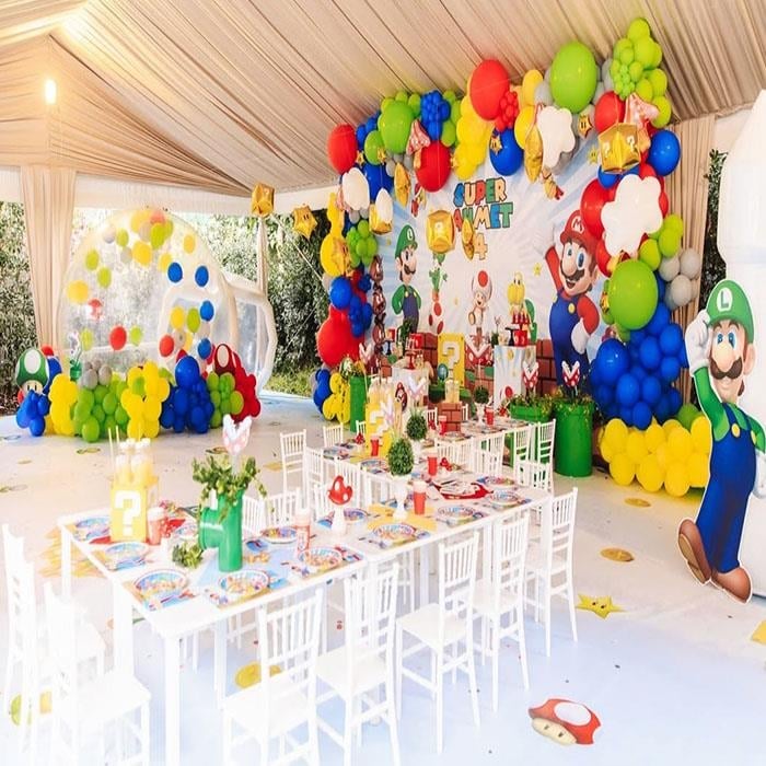 Super Mario Doğum Günü Süsleme Paketi