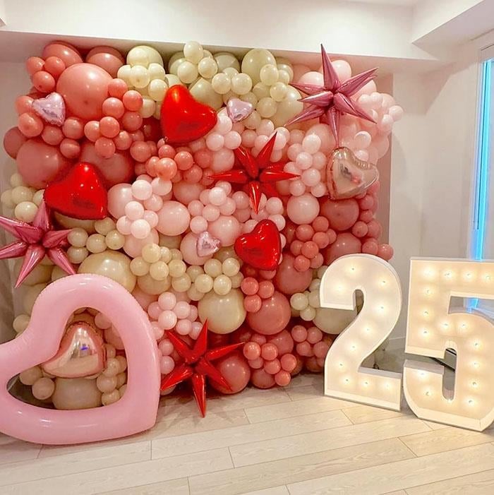 Yıl Dönümü Sürpriz Balon Süsleme