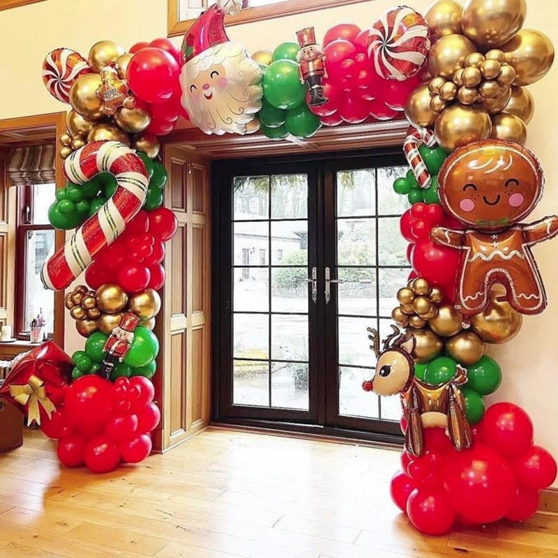 Yılbaşı Balon Kapı ve Zincir Kemeri Süsleme