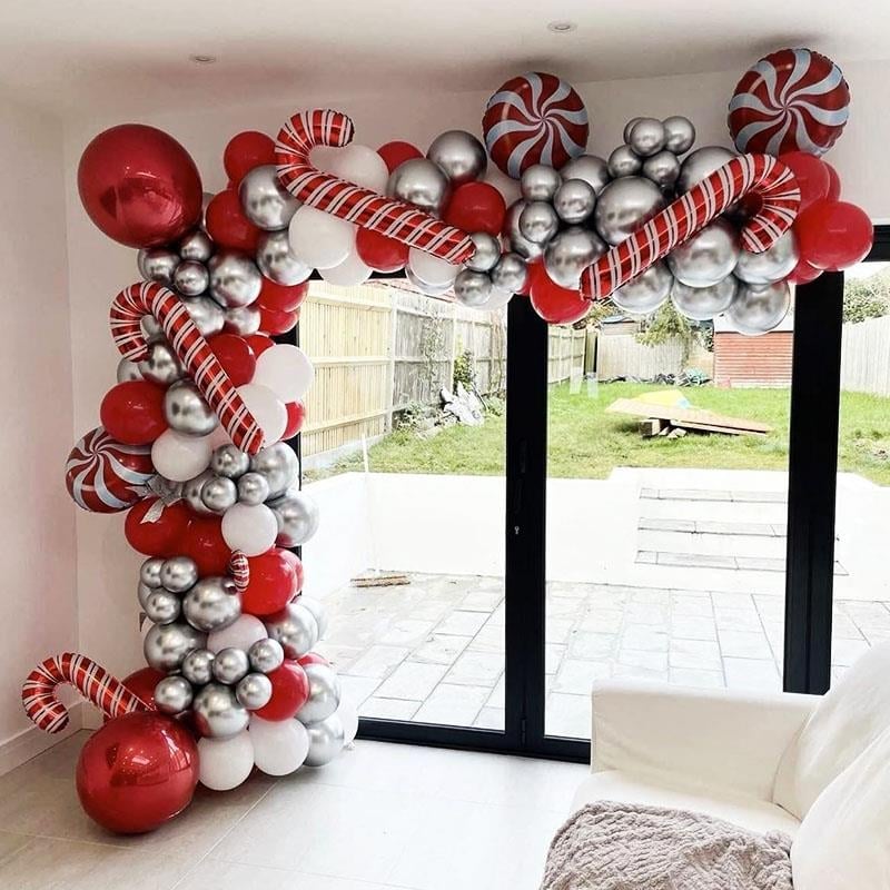 Yılbaşı Figürlü Zincir Balon Süsleme